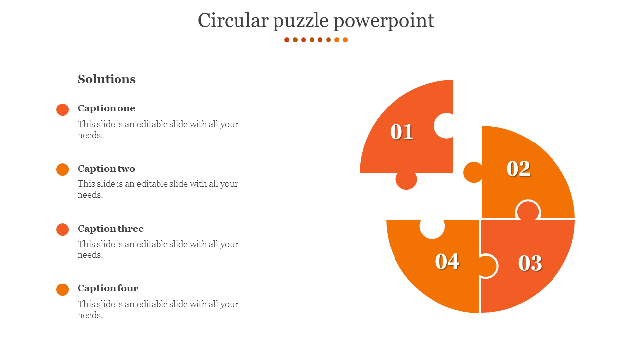 Free - Circular Puzzle PowerPoint Template & Google Slides Themes